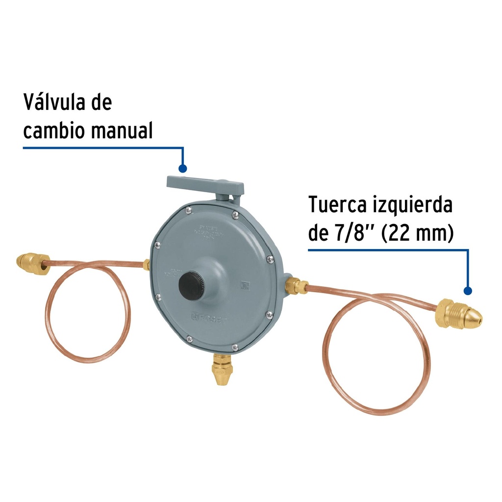 Regulador de gas L.P. de 2 vías, Foset