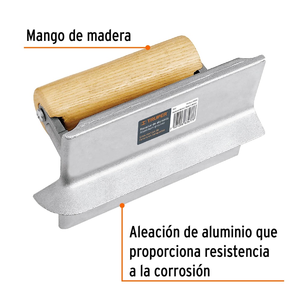 Rayador de aluminio, Truper