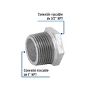 Reducción bushing acero galvanizado 1'x1/2', Foset