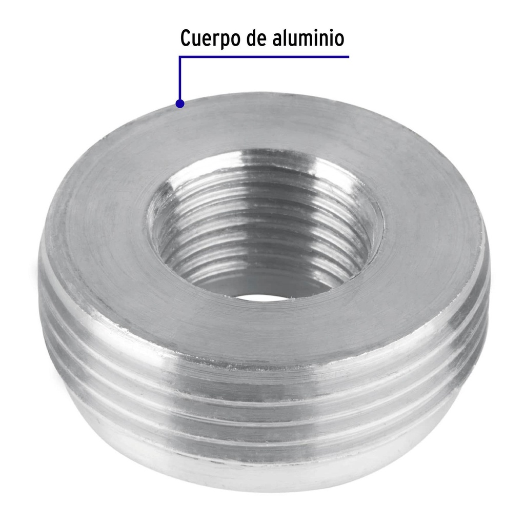 Reducción bushing de 1-1/4' a 1/2', Volteck