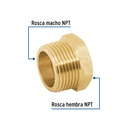 Reducción bushing de latón, 1' x 3/4', Foset