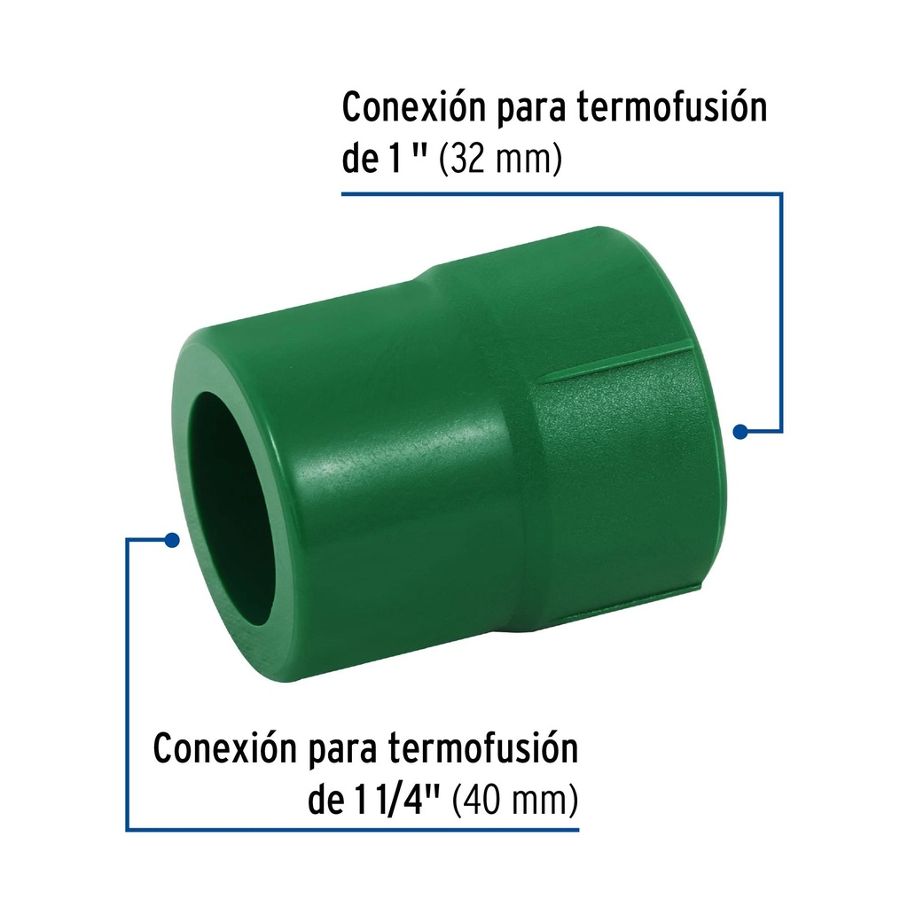 Reducción de PPR 1-1/4' x 1', Foset