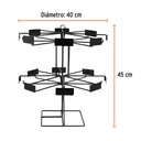 Rack de impulso giratorio, Truper