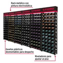 Rack modular con tornillos, 288 gavetas