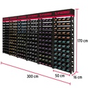 Rack modular con tornillos, 288 gavetas