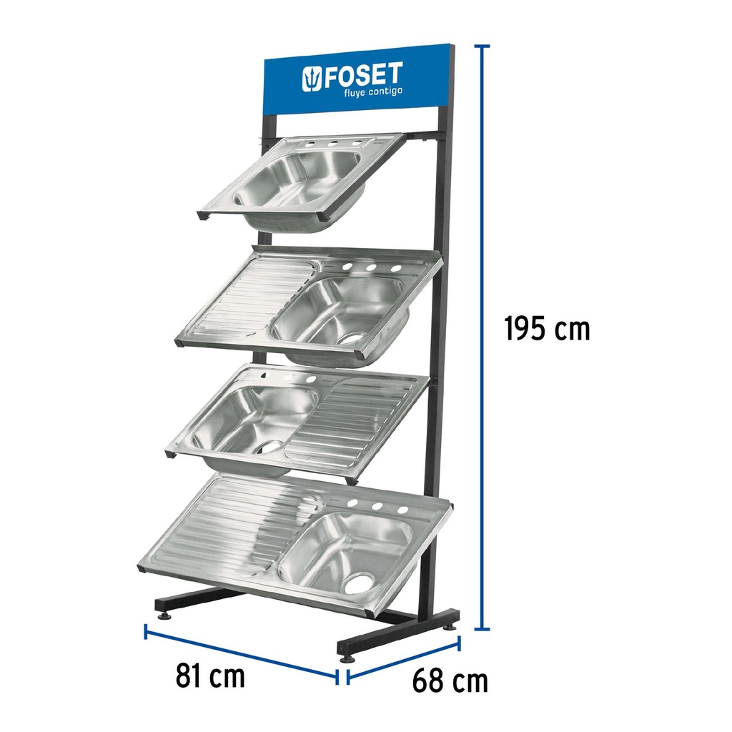 Rack para tarjas, Foset