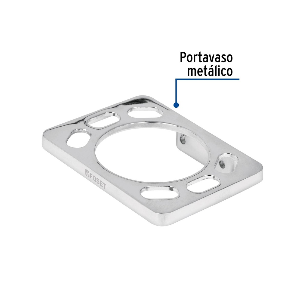 Portavaso cepillero metálico, Foset Basic