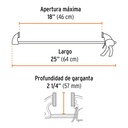 Prensa con ajuste rápido 18'