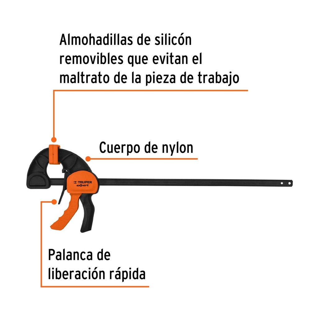 Prensa con ajuste rápido 18', uso rudo