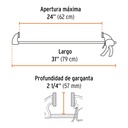 Prensa con ajuste rápido 24'