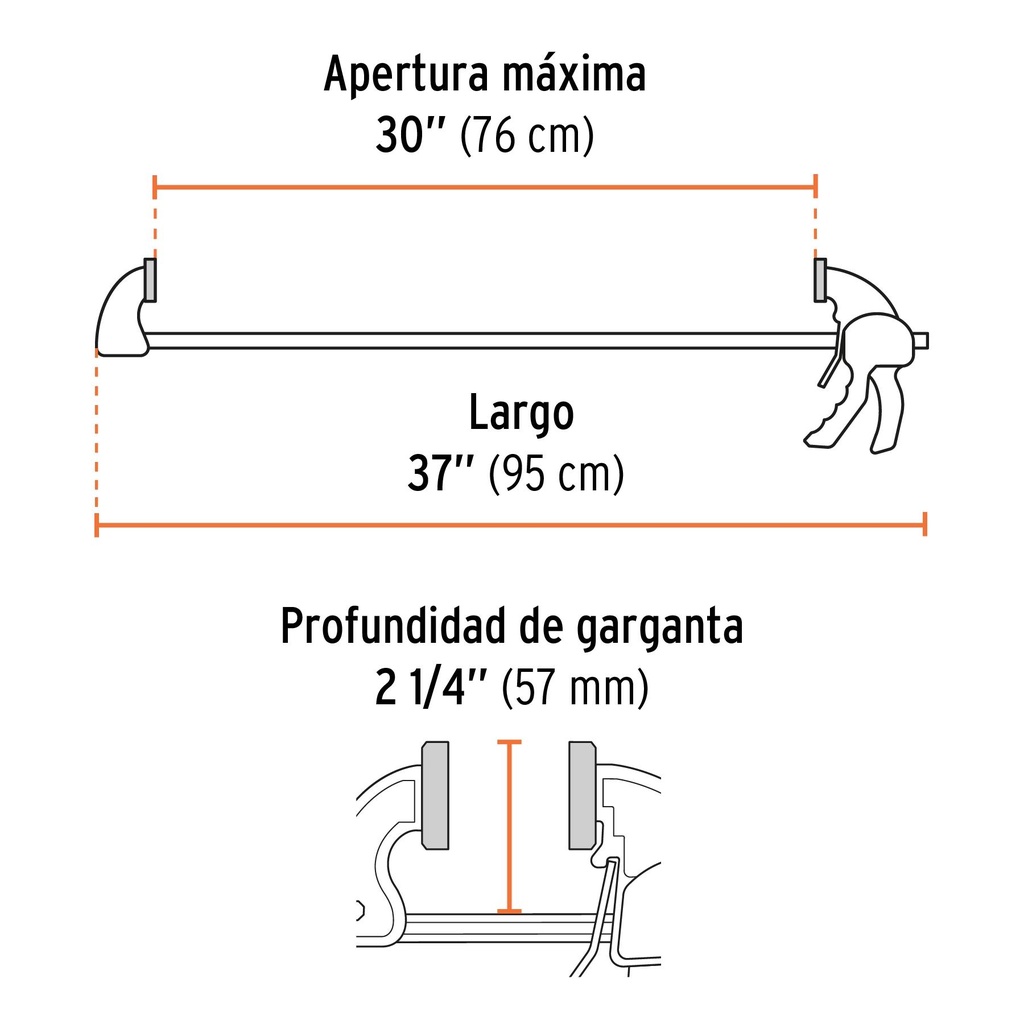 Prensa con ajuste rápido 30'