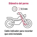 Candado para disco de motocicleta, perno de 5.5 mm, Hermex