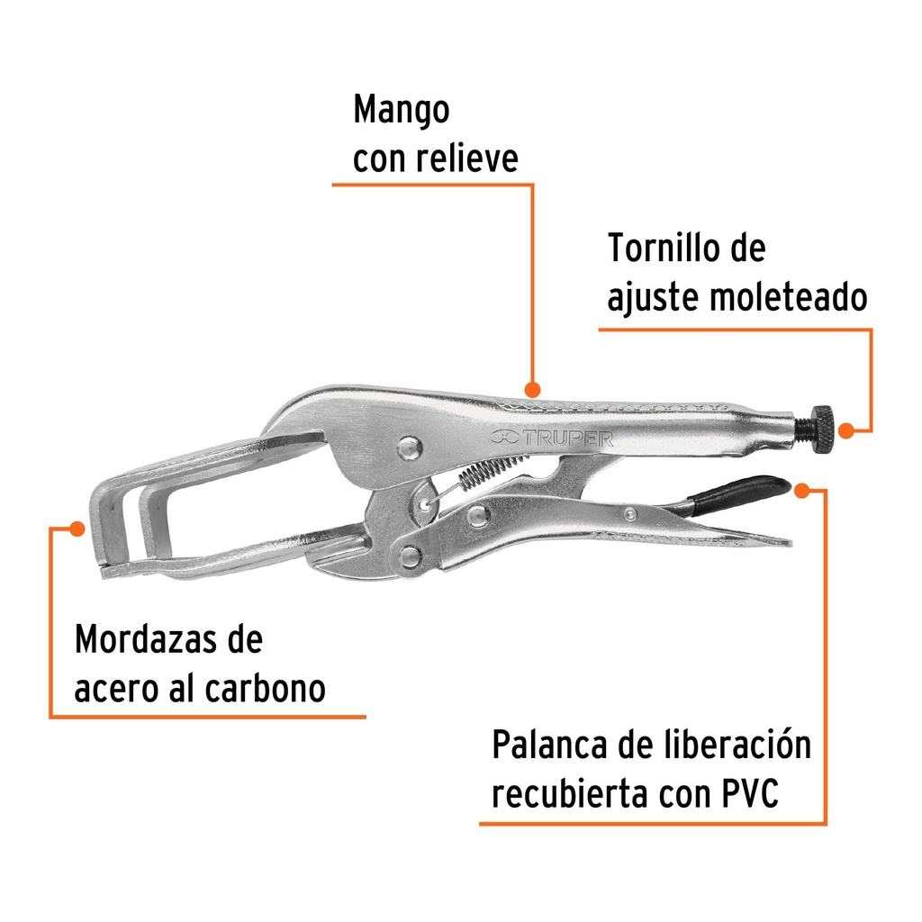 Pinza de presión 9' soldadora, Truper