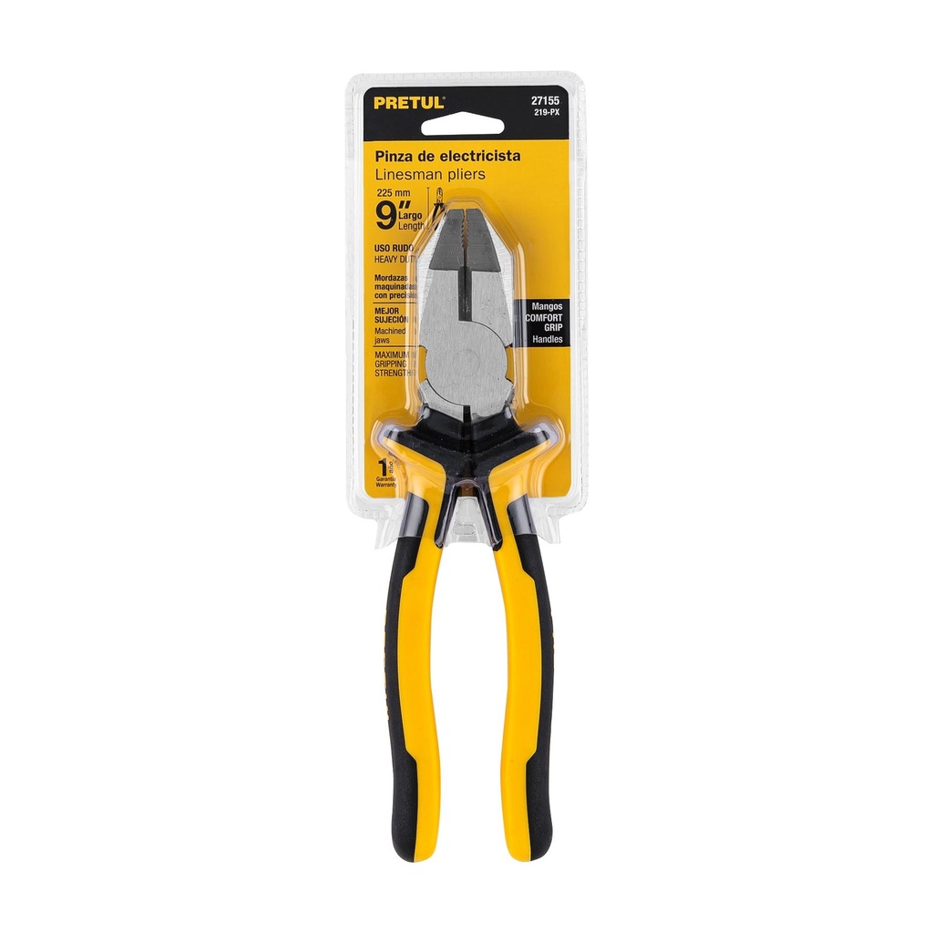 Pinza p/electricista 9' cabeza cuadrada Comfort Grip, Pretul