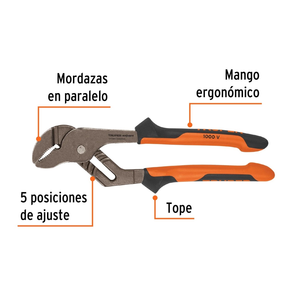 Pinzas de extensión 10' mango Comfort Grip, Truper Expert