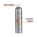 Pintura en aerosol, negro brillante, bote esbelto, 400 ml