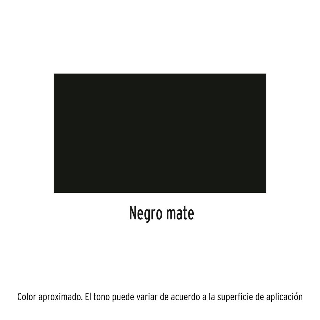 Pintura en aerosol, negro mate, bote esbelto, 400 ml