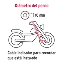 Candado para disco de motocicleta, perno de 10 mm, Hermex