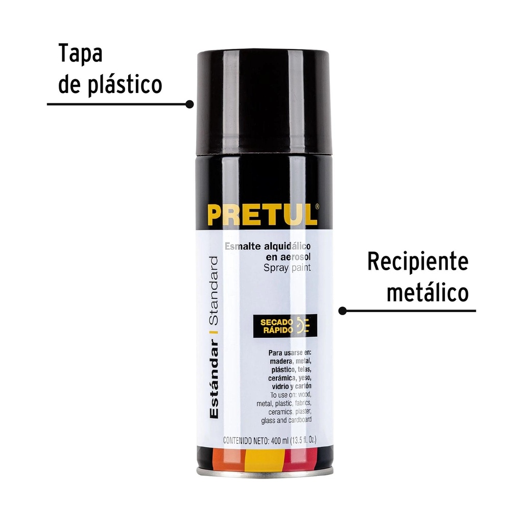 Pintura en aerosol, tabaco, 400 ml, Pretul