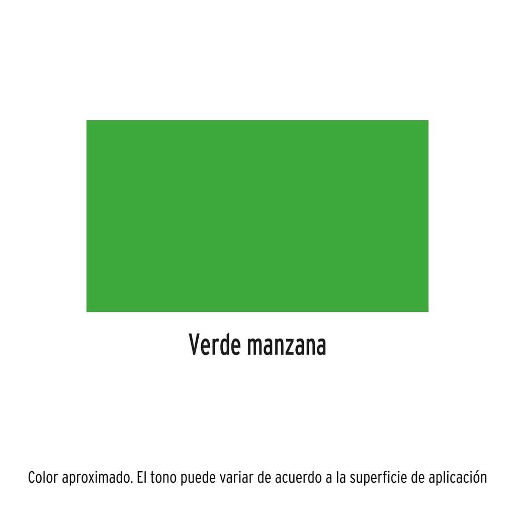 Pintura en aerosol, verde manzana, bote esbelto, 400 ml