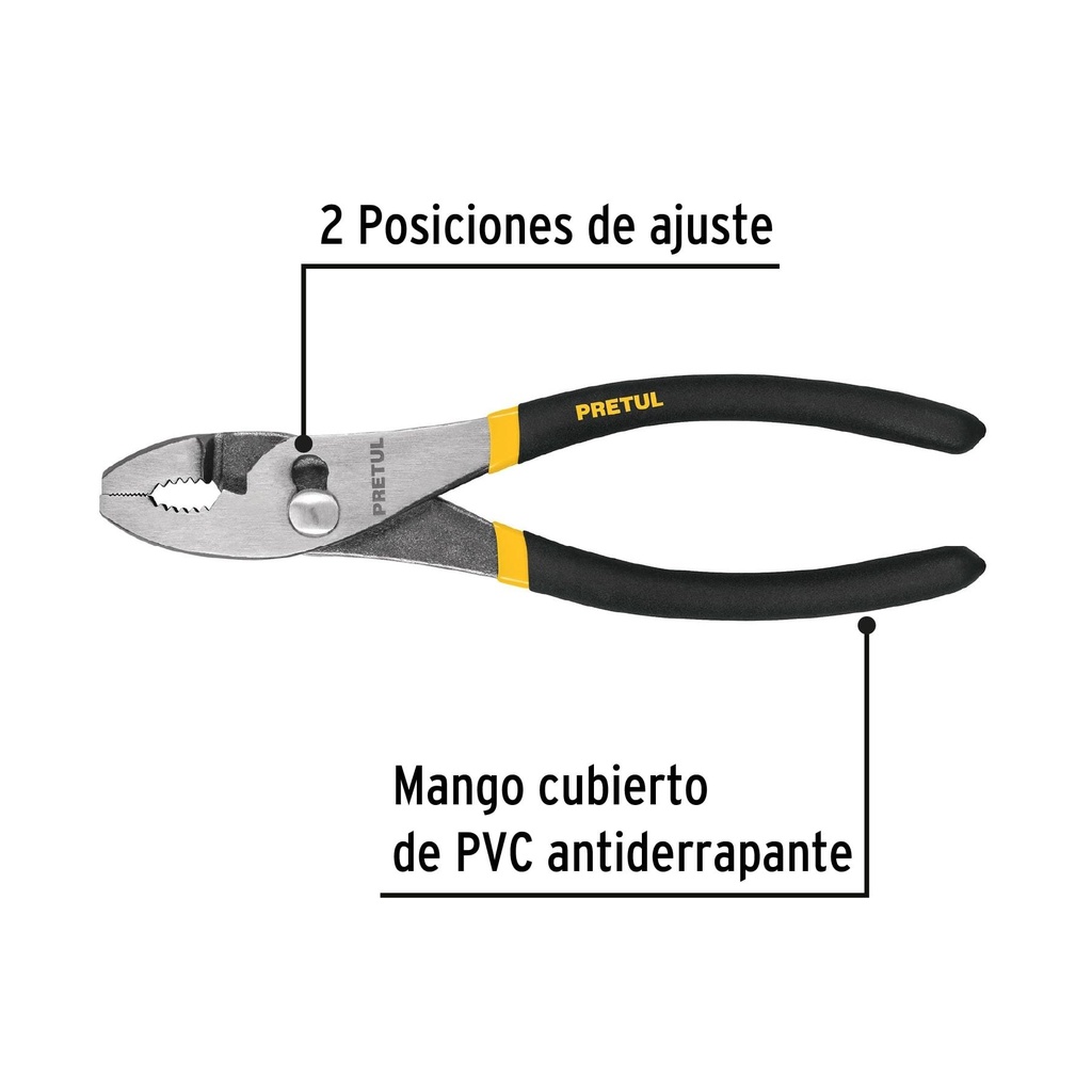 Pinza de chofer 8' mango de vinil, Pretul