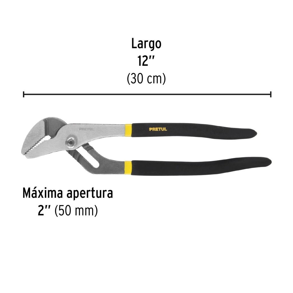 Pinza de extensión 12' mango de vinil, Pretul