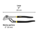 Pinza de extensión 12' mango de vinil, Pretul