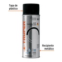 Pintura en aerosol alta temp, negro, bote tradicional, 400ml