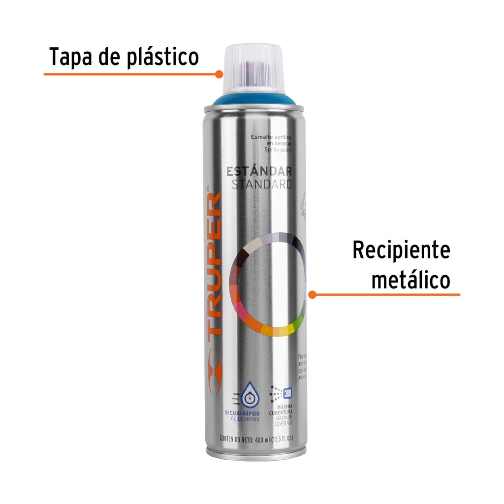 Pintura en aerosol, azul holandés, bote esbelto, 400 ml