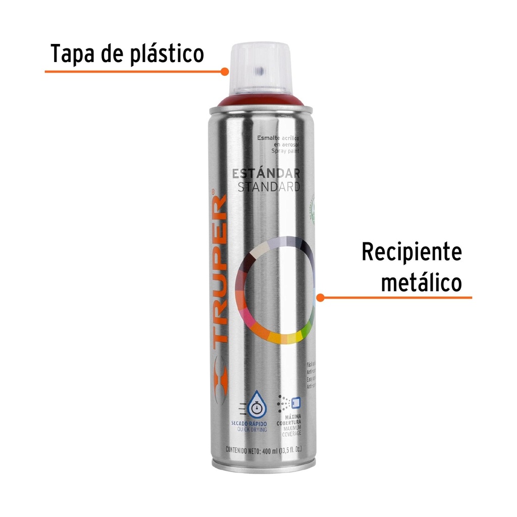 Pintura en aerosol, guinda, bote esbelto, 400 ml