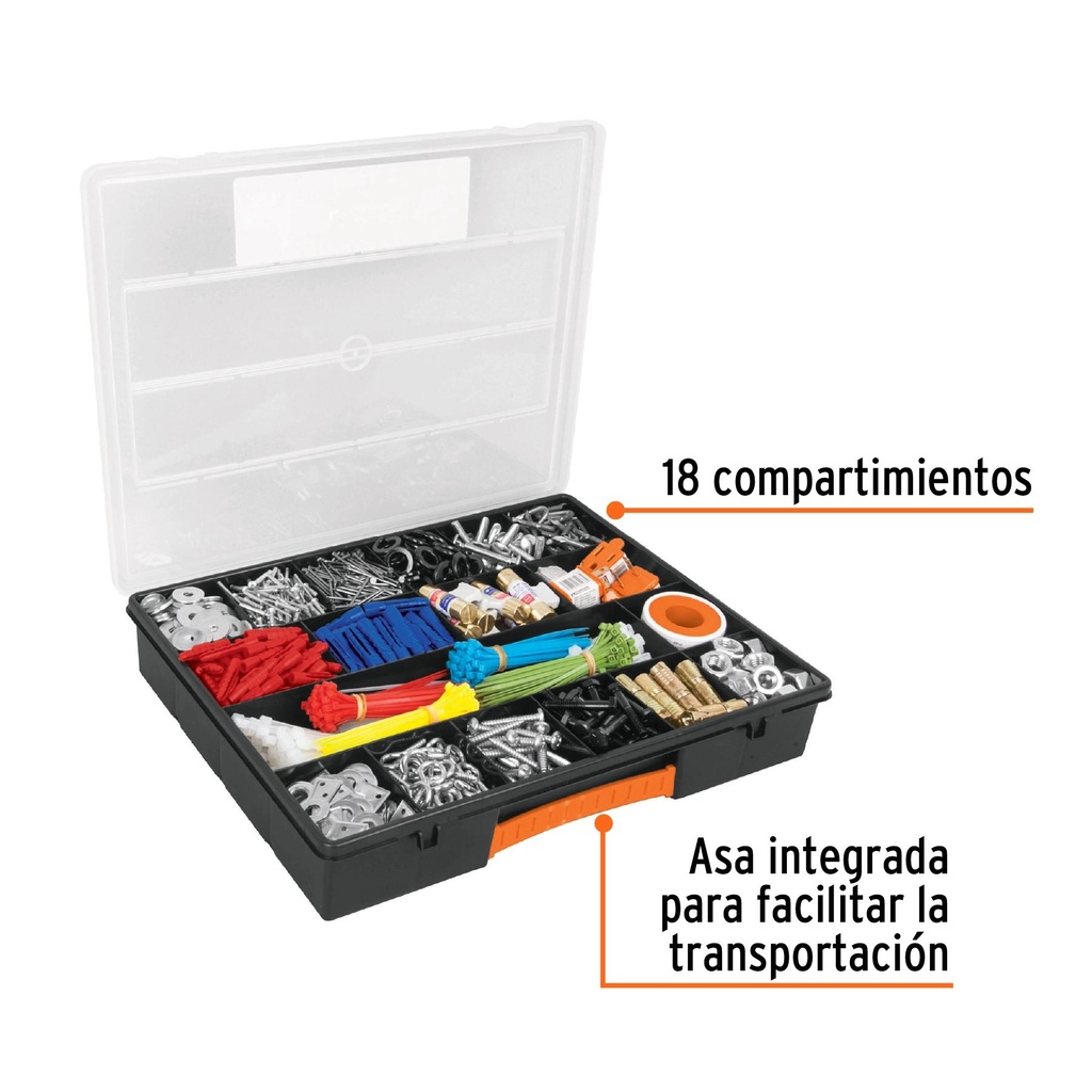 Organizador 14' con 18 compartimentos, Truper