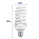 Pack 4 lámparas espiral T4 28 W luz de día, caja, Volteck