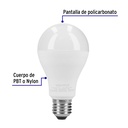 Pack de 4 lámparas LED A19 18 W (equiv. 125 W), luz de día