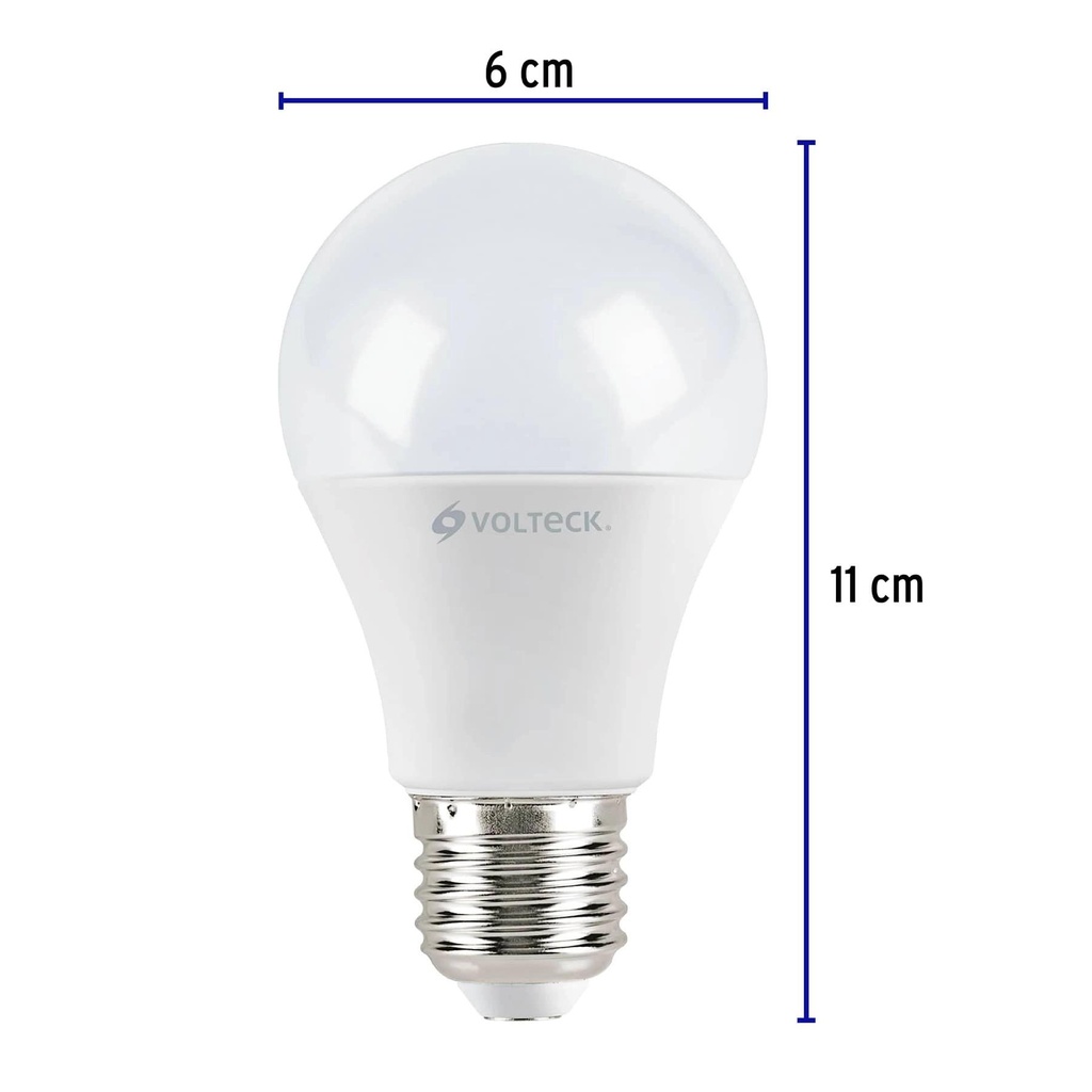 Pack de 4 lámparas LED A19 9 W (equiv. 60 W), luz cálida