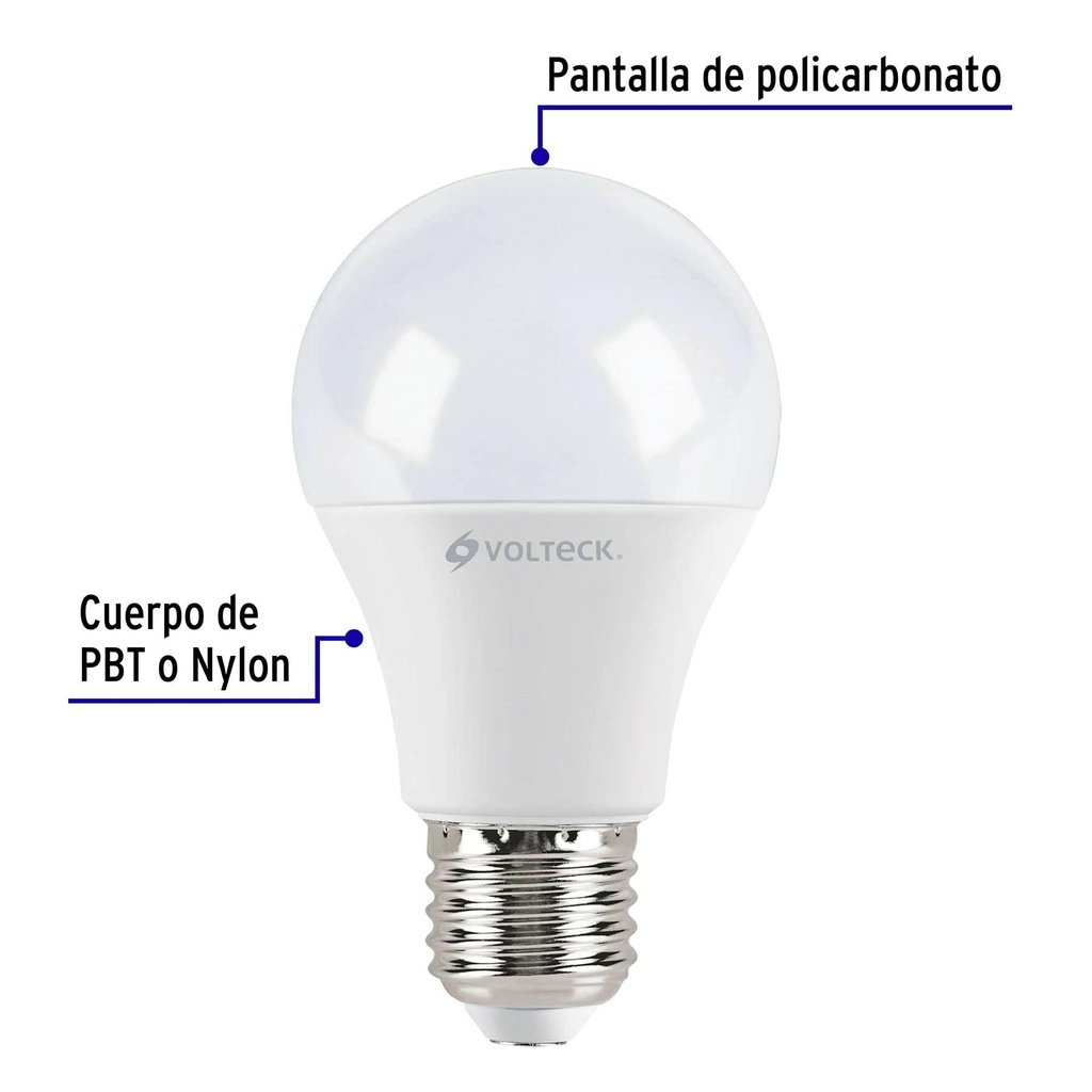 Pack de 4 lámparas LED A19 9 W (equiv. 60 W), luz de día