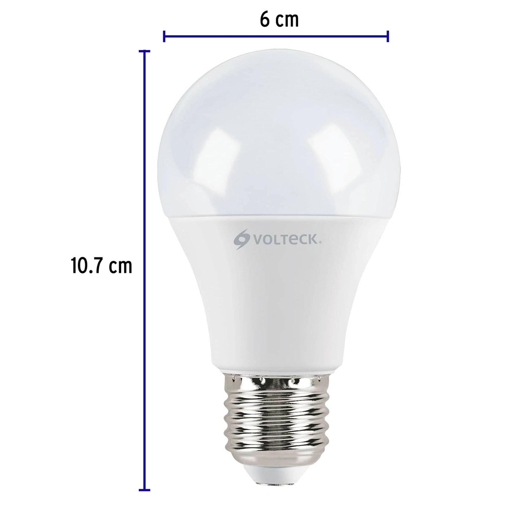 Pack de 4 lámparas LED A19 9 W (equiv. 60 W), luz de día