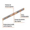 Nivel de 36' cuerpo de aluminio con protección de ABS