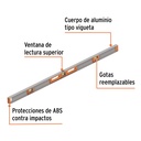 Nivel de 48' cuerpo de aluminio con protección de ABS