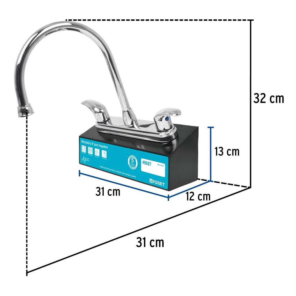 Exhibidor con mezcladora AQF-82, Foset