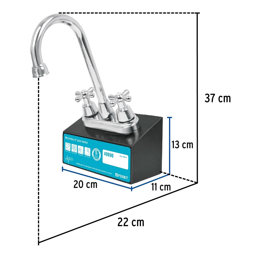 Exhibidor con mezcladora AQM-61, Foset