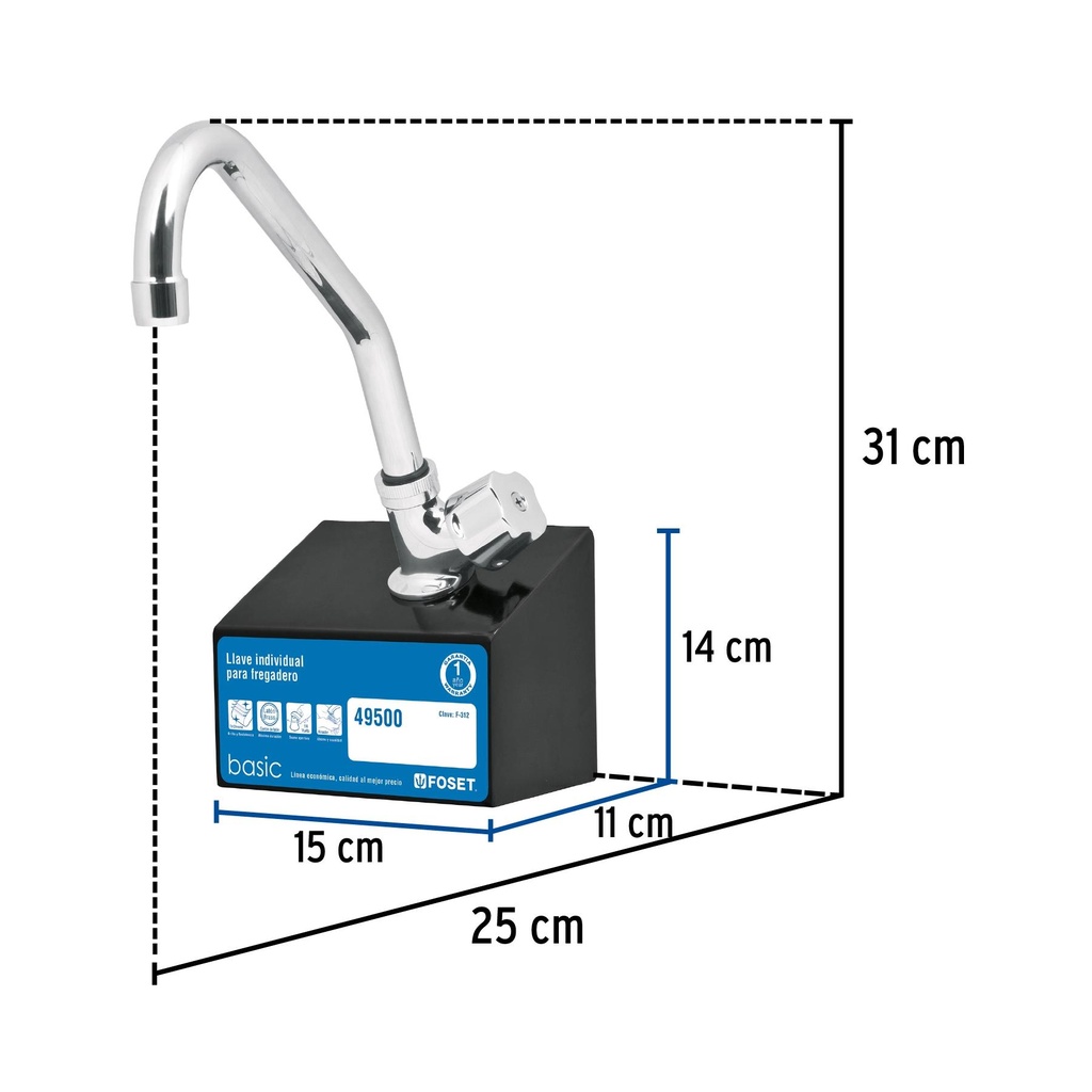 Exhibidor con mezcladora F-312, Foset