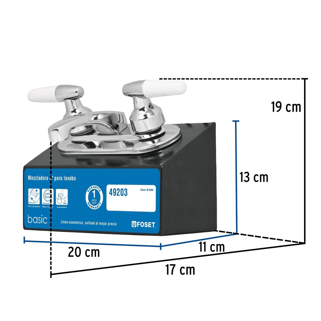 Exhibidor con mezcladora M-048I, Foset