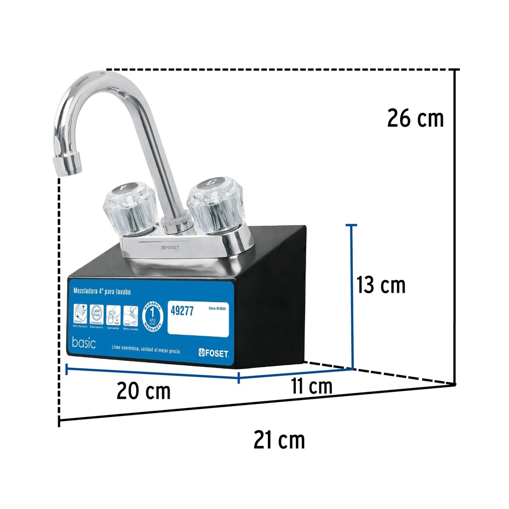 Exhibidor con mezcladora M-060A, Foset