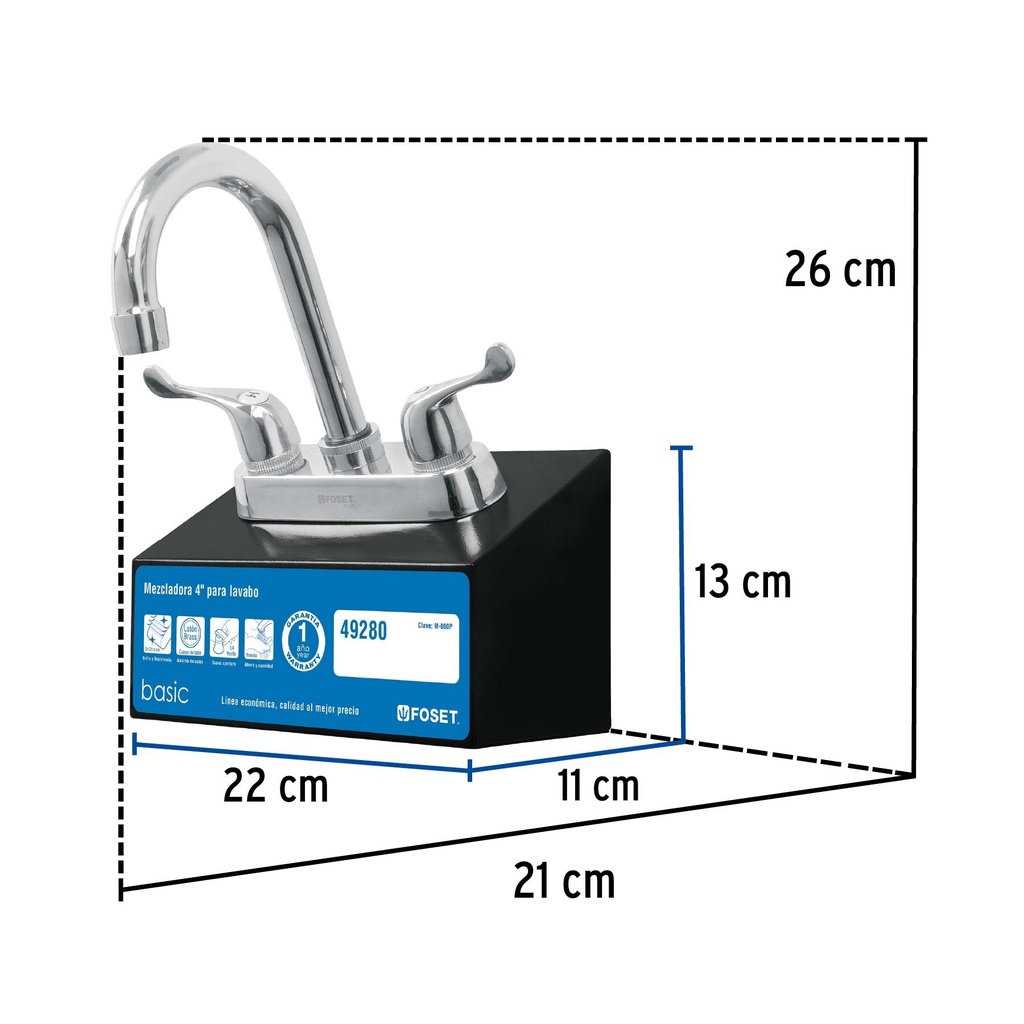 Exhibidor con mezcladora M-060P, Foset