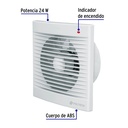 Extractor de aire de 6', blanco, Volteck