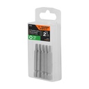 Estuche con 5 puntas torx T20 largo 2', Truper Expert