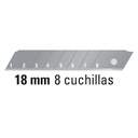 Estuche con 50 cuchillas SK2 de 18 mm para cutter, Expert