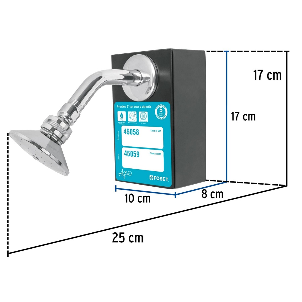 Exhibidor con Regadera R-502, Foset