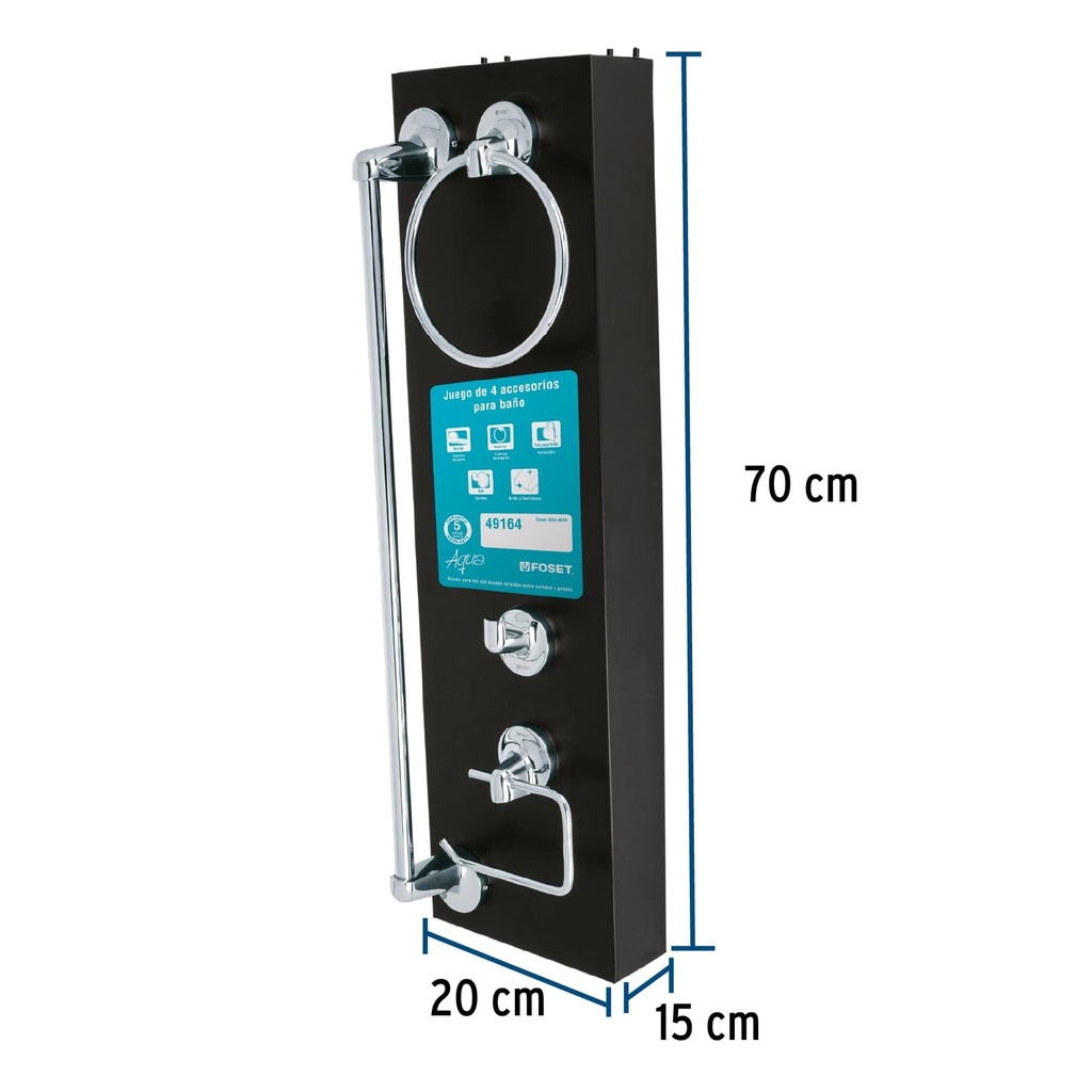 Exhibidor con jgo de acc AQA-4004, Foset