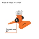 Aspersor base de acero con aspas, Truper